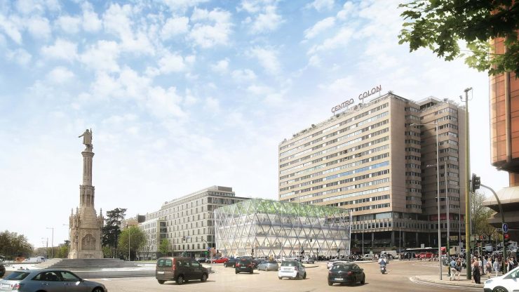 Axis building by Norman Foster in Madrid