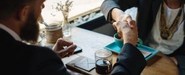 Interview shake hands