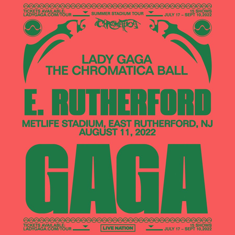 Lady Gaga metlife stadium poster