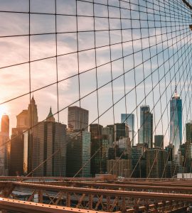 J1 Researcher in New York skyline